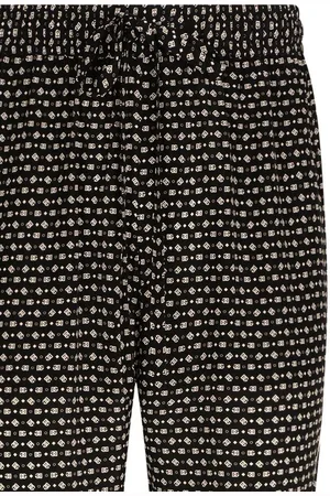 Dolce & Gabbana Seidenhose mit Logo-Print