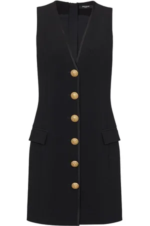 Balmain Kleid mit V-Ausschnitt