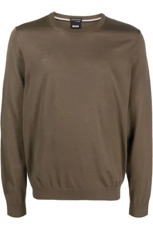 HUGO BOSS Pullover mit Rundhalsausschnitt