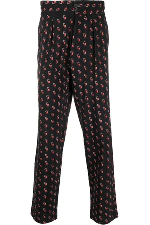 PIERRE-LOUIS MASCIA Dylan Jacquard-Hose aus Wollgemisch