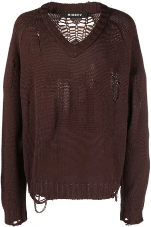 MISBHV Pullover im Distressed-Look