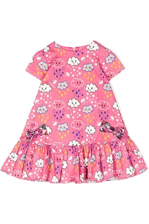 Simonetta Ausgestelltes Kleid mit Print