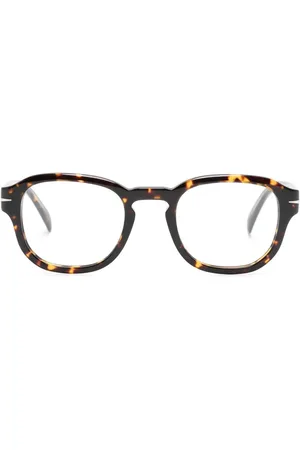 DB EYEWEAR BY DAVID BECKHAM Runde Brille in Schildpattoptik