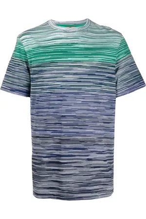 Missoni Gestreiftes T-Shirt mit Farbverlauf-Optik