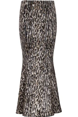 Balmain Midirock mit Pailletten