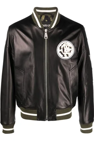 Roberto Cavalli Bomberjacke mit Monogramm-Patch