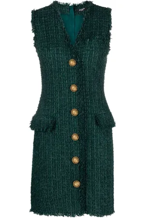 Balmain Minikleid mit V-Ausschnitt