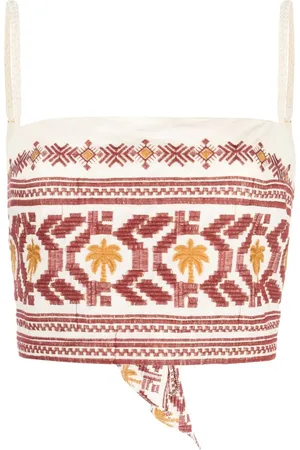 JOHANNA ORTIZ Cropped-Oberteil mit Stickerei