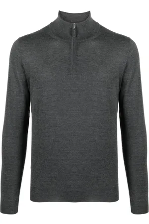 FEDELI Pullover mit Reißverschluss