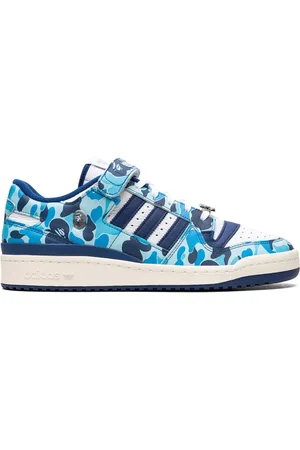 adidas Forum 84 Low Bape 30th Anniversary Blue Camo Sneakers