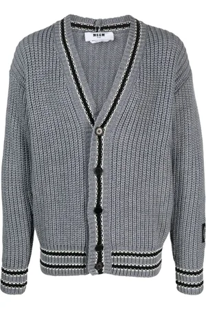 Msgm Cardigan mit gestreiften Bündchen