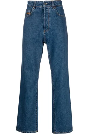 Msgm Straight-Leg-Jeans mit Logo-Stickerei