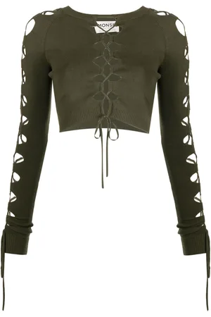 MONSE Pullover mit Schnürung