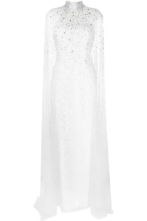 Jenny Packham Kristallverziertes Abendkleid