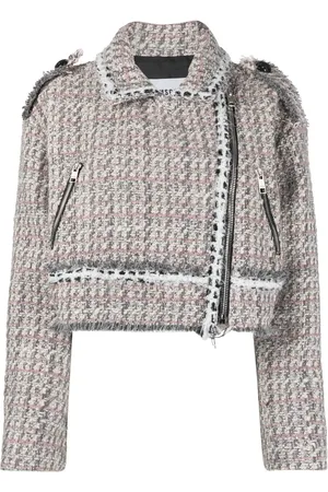 Msgm Cropped-Bikerjacke