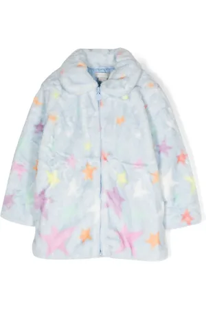 Stella McCartney Jacke aus Faux Shearling mit Sternen