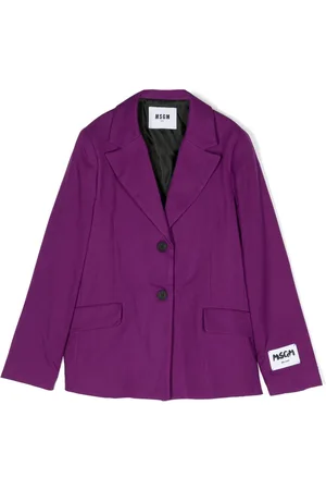 Msgm Blazer mit Logo-Patch