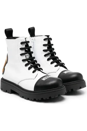 Moschino Stiefeletten mit Logo-Print