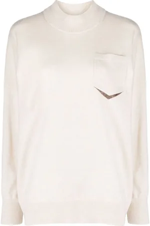 Brunello Cucinelli Kaschmirpullover mit Reißverschluss