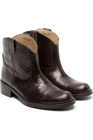 BONPOINT Stiefel mit Kroko-Effekt