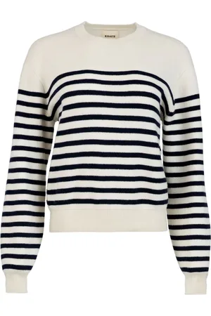 Khaite Gestreifter Kaschmirpullover