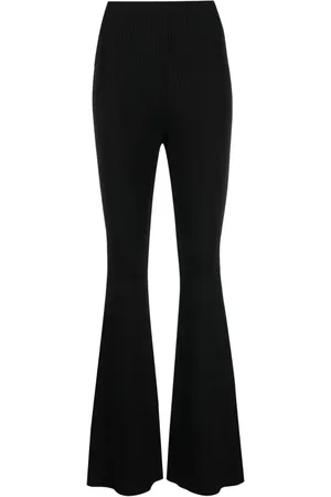 Stella McCartney Schlaghose aus geripptem Strick