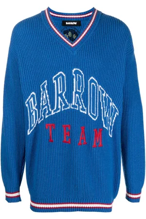 BARROW Intarsien-Pullover mit V-Ausschnitt