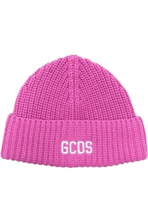GCDS Strickmütze mit Logo-Stickerei