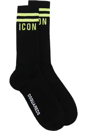 Dsquared2 Gerippte Icon Intarsien-Socken