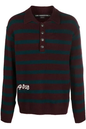 Andersson Bell Gestreiftes Poloshirt mit Logo-Stickerei