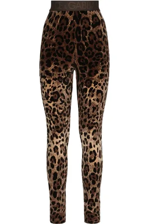 Dolce & Gabbana Leggings mit Leoparden-Print