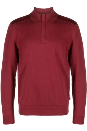 HUGO BOSS Pullover mit Stehkragen