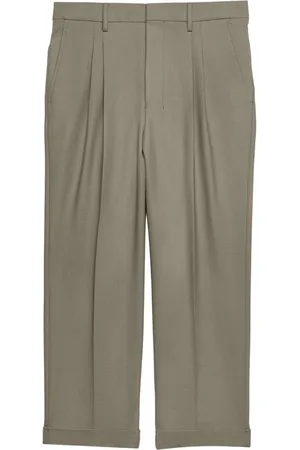 Ami Cropped-Hose mit Kellerfalten
