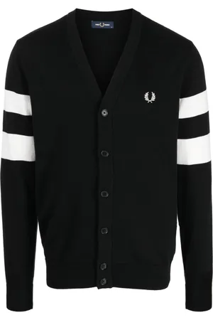Fred Perry Cardigan mit Logo-Stickerei