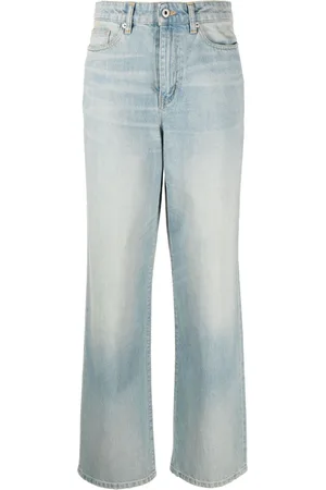 Kenzo Ausgestellte Jeans mit Logo-Patch