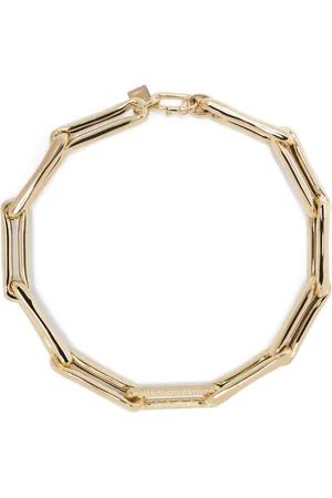 Lauren Rubinski 14kt Gelbgoldhalskette mit Diamanten