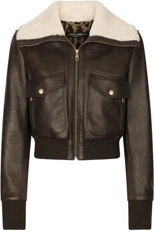 Dolce & Gabbana Bomberjacke mit Shearling-Kragen