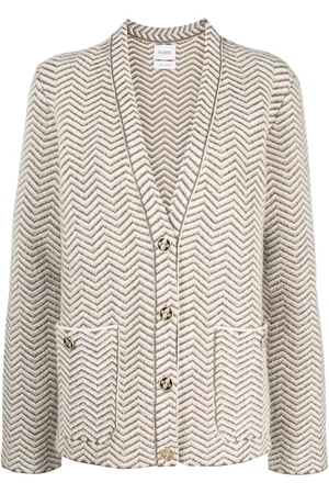 Barrie Cardigan mit Zickzackmuster