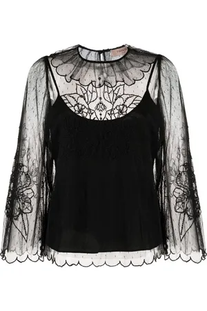 Twin-Set Bluse im Layering-Look