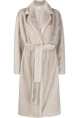 P.A.R.O.S.H. Mantel aus Faux Shearling
