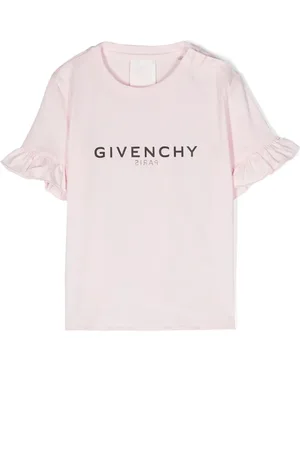 Givenchy Gerüschtes T-Shirt mit Logo-Print