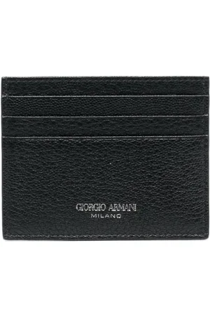 Giorgio Armani Kartenetui aus strukturiertem Leder