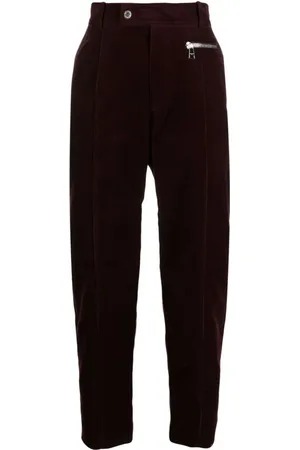Balmain Cropped-Hose aus Wildleder