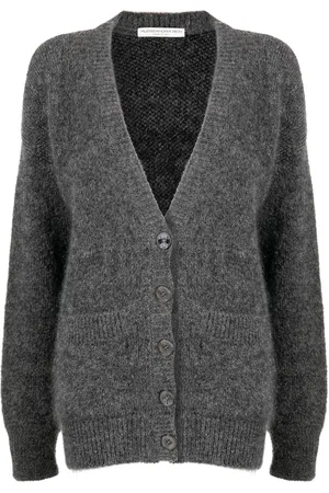 Alessandra Rich Intarsien-Cardigan mit Teddy