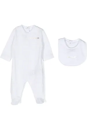 Balmain Set aus Strampler und Lätzchen