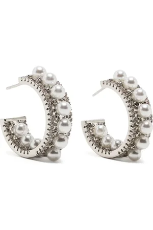 Hzmer Jewelry Silberohrstecker in Scheibenform mit Perle