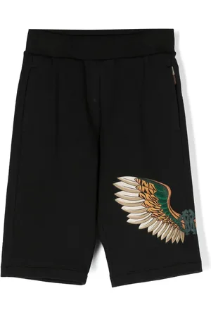 Roberto Cavalli Joggingshorts mit Flügel-Patch