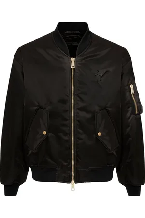 Giuseppe Zanotti Leichte Bomberjacke mit Logo-Stickerei
