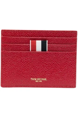 Thom Browne Kartenetui aus strukturiertem Leder