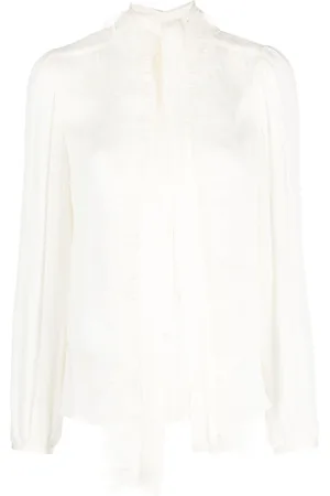 Twin-Set Bluse mit Federn